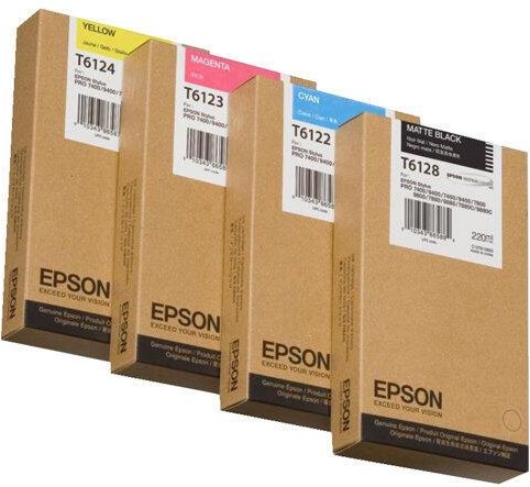 Epson Original T6122 Druckerpatrone cyan 220ml (C13T612200)