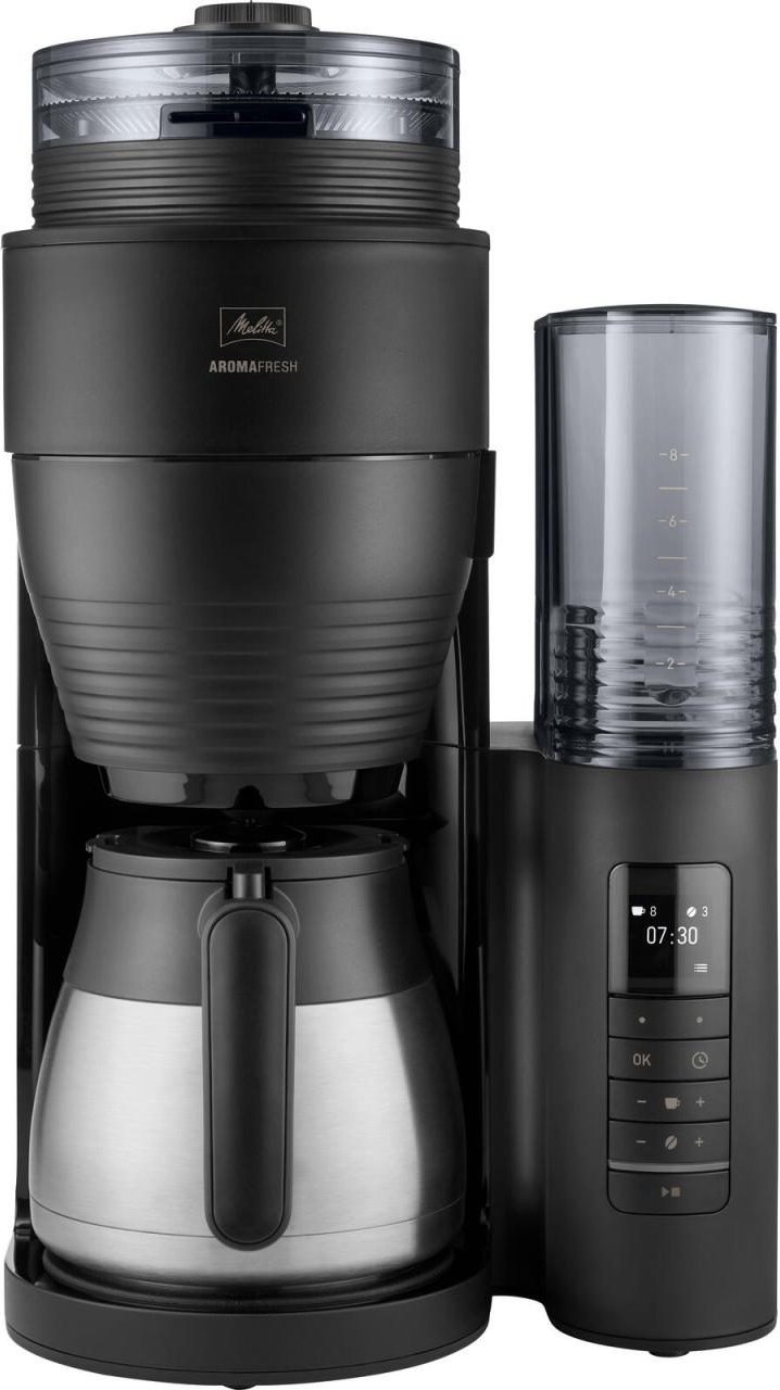 Thumbnail - 0 Melitta AromaFresh Therm Pro Filterkaffeemaschine mit Mahlwerk, schwarz