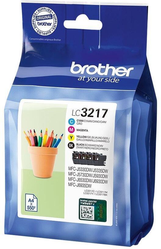 Brother Original LC-3217 Druckerpatronenset - 4er Multipack je 550 Seiten