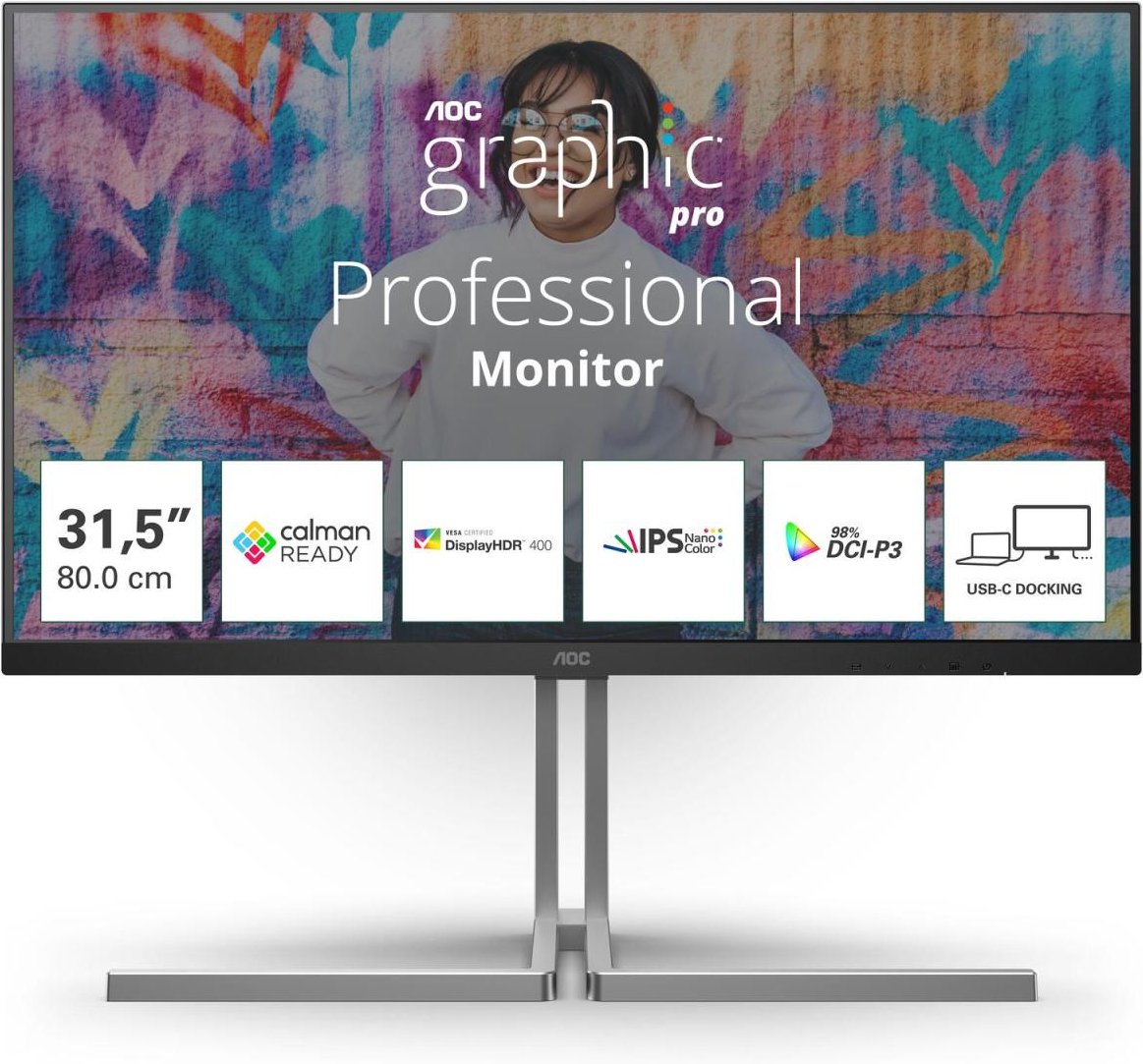 AOC U32U3CV Monitor 80 cm (31,5 Zoll)