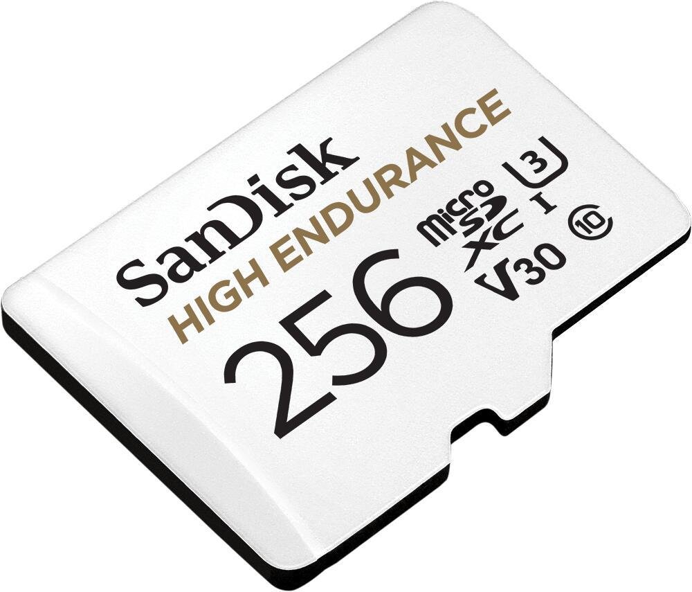 SanDisk High Endurance microSDXC Speicherkarte 256GB + SD Adapter