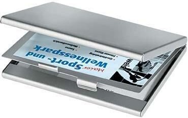 SIGEL Visitenkartenetui 92 x 10 x 63 mm silber