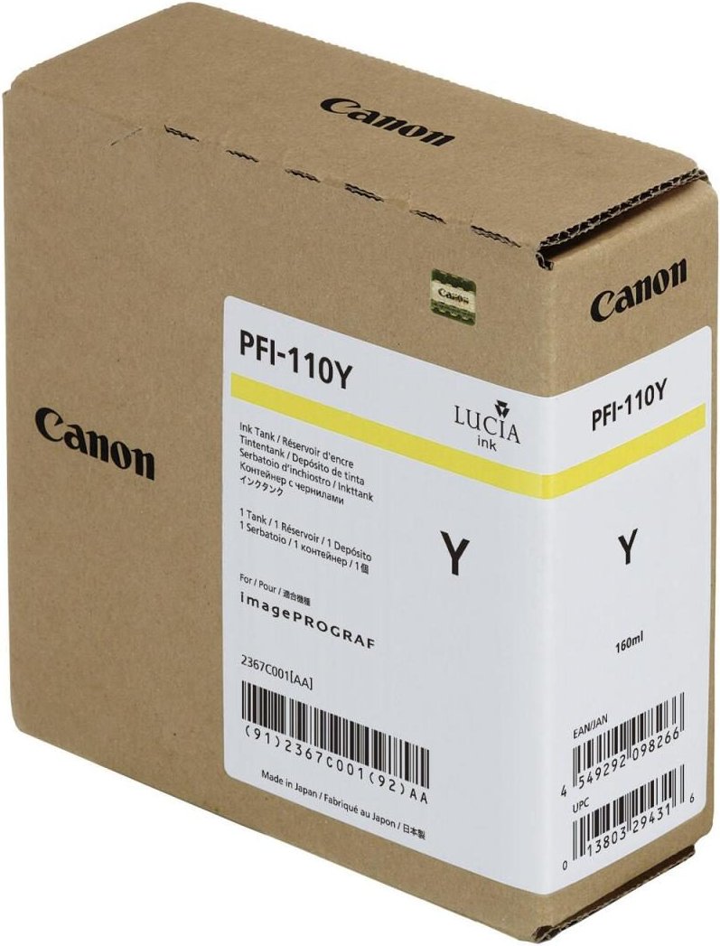 Canon Original PFI-110Y Druckerpatrone - gelb (2367C001AA)