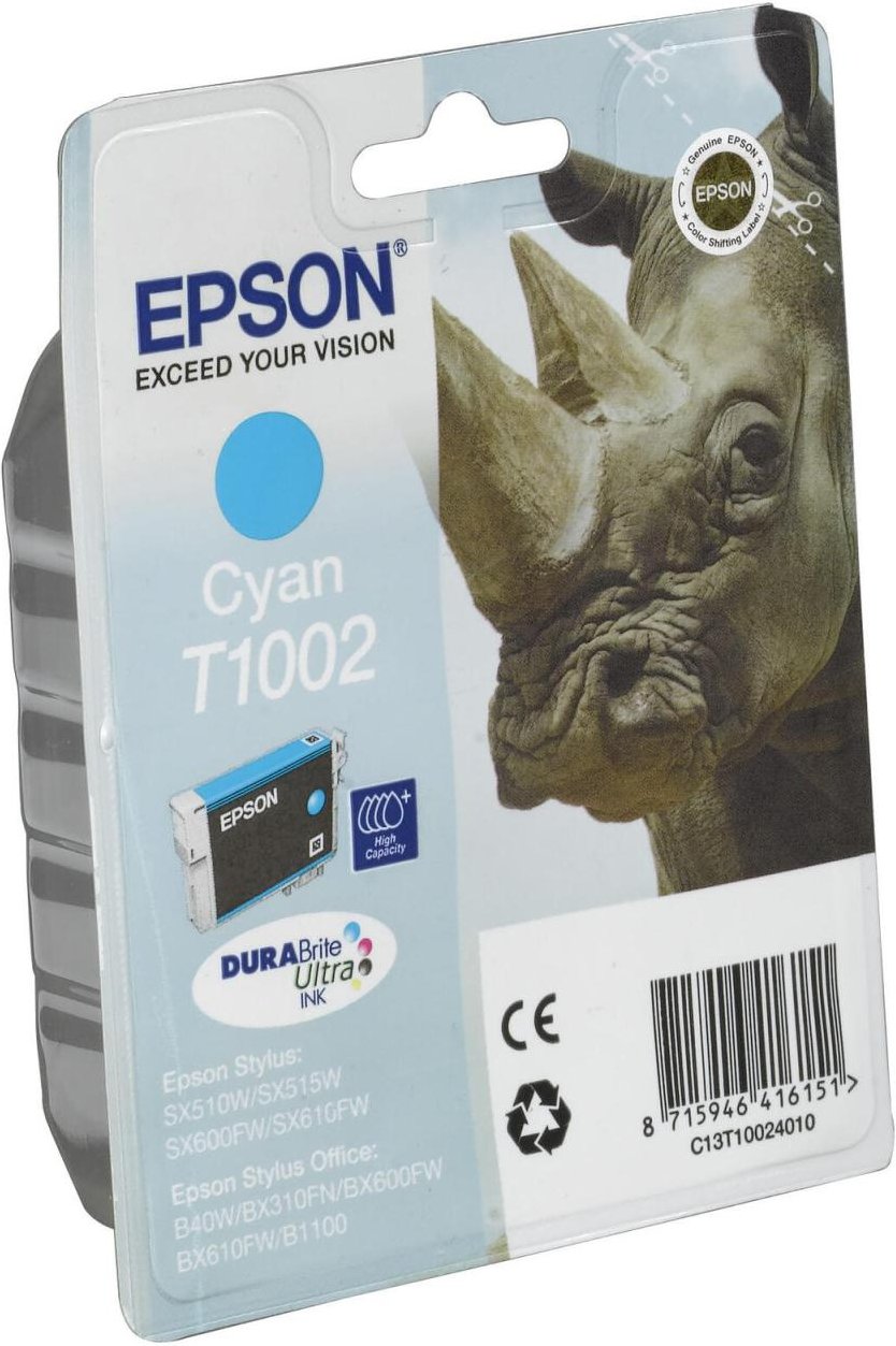 Epson Original T1002 Druckerpatrone cyan 915 Seiten 11ml (C13T10024010)
