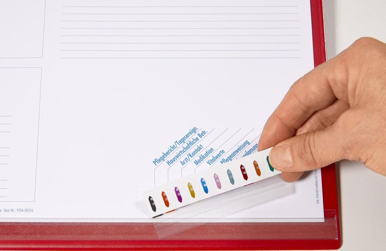 BOI DOKUTECH Signalleisten Kunststoff grün, orange, rot, türkis, rosa, blau, gelb, lila, dunkelorange, schwarz