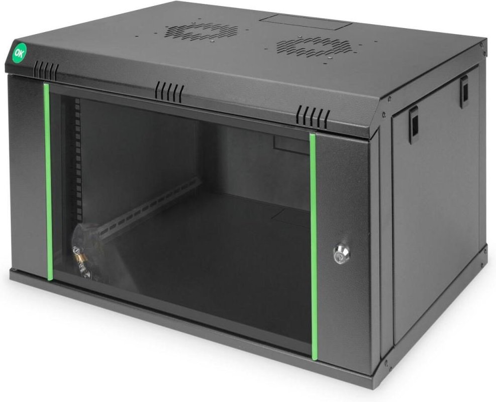 Digitus 7HE 19"-Wandgehäuse Dynamic Basic Serie RAL 9005 schwarz