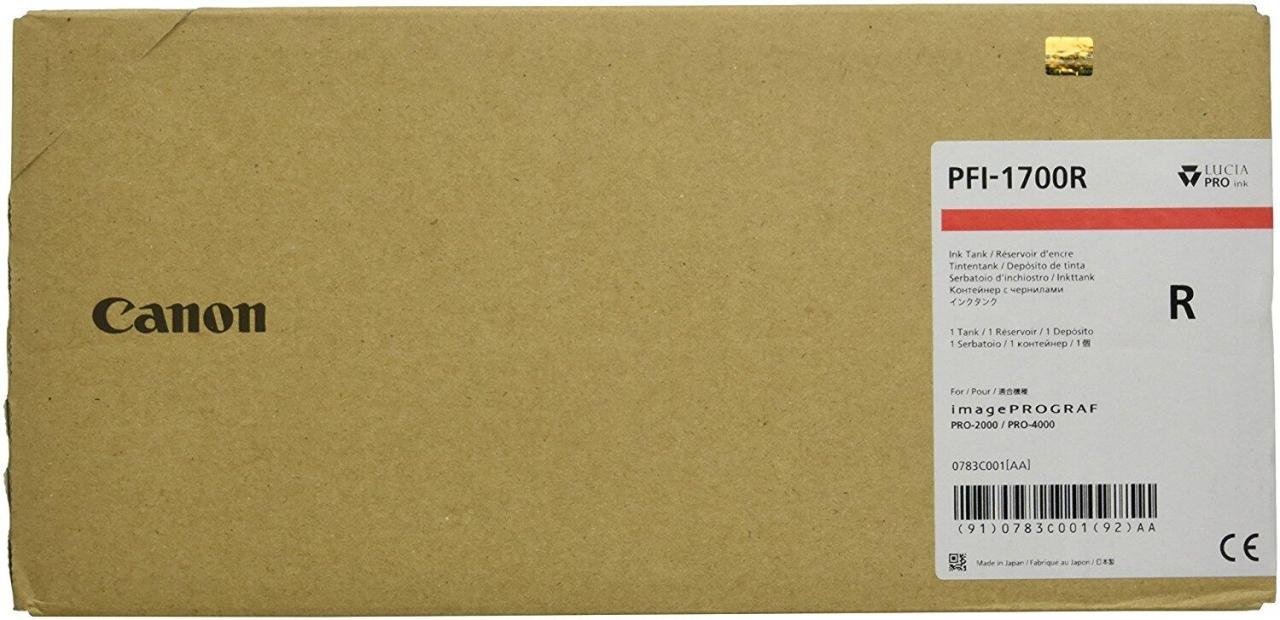 Canon Original PFI-1700R Druckerpatrone - rot 700ml