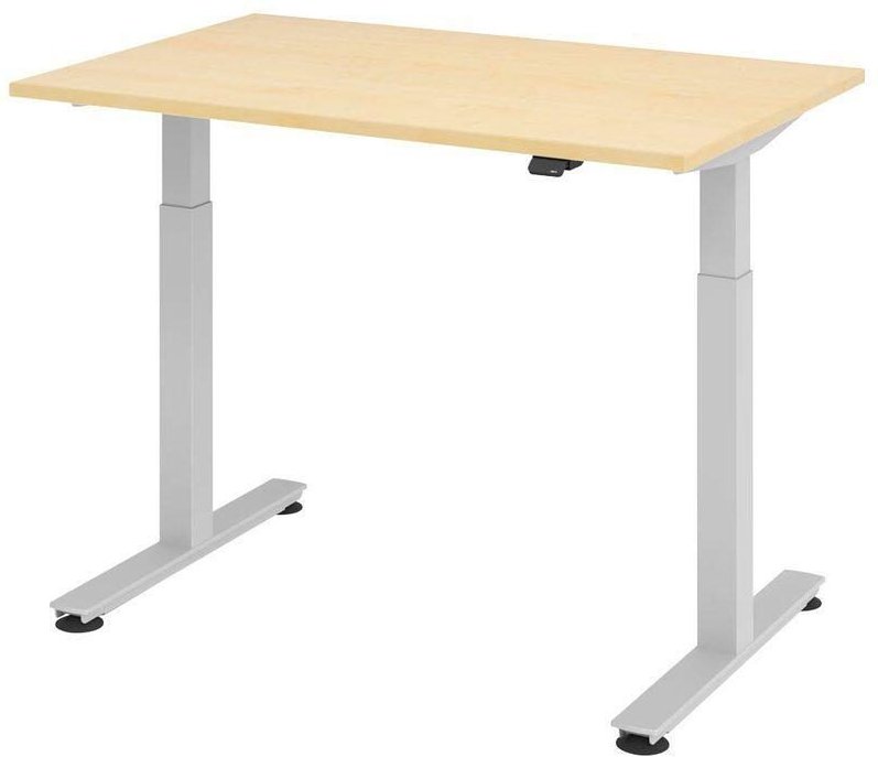 HAMMERBACHER elektrisch höhenverstellbarer Schreibtisch VXMST12/3/S ahorn