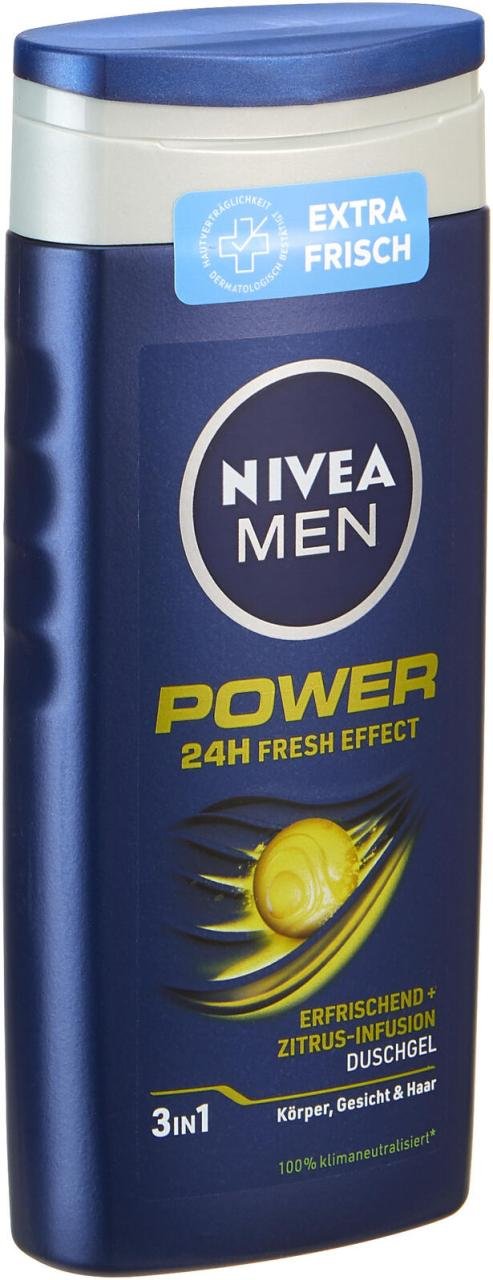 NIVEA MEN 3 in 1 Power Duschgel & Shampoo 250 ml