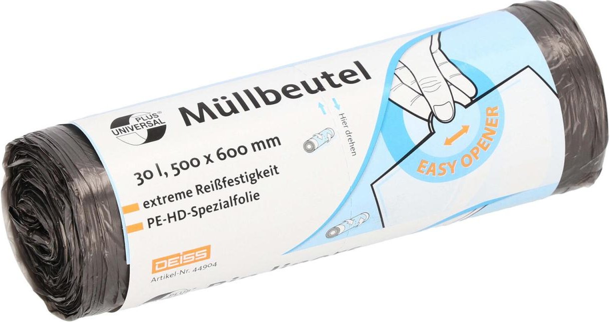 Thumbnail - DEISS UNIVERSAL PLUS® Müllbeutel 30,0 l transparent