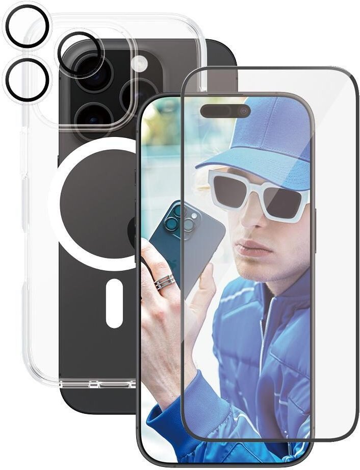 CARE by PanzerGlass® Flagship 3-in-1 Schutzset für iPhone 16 Pro