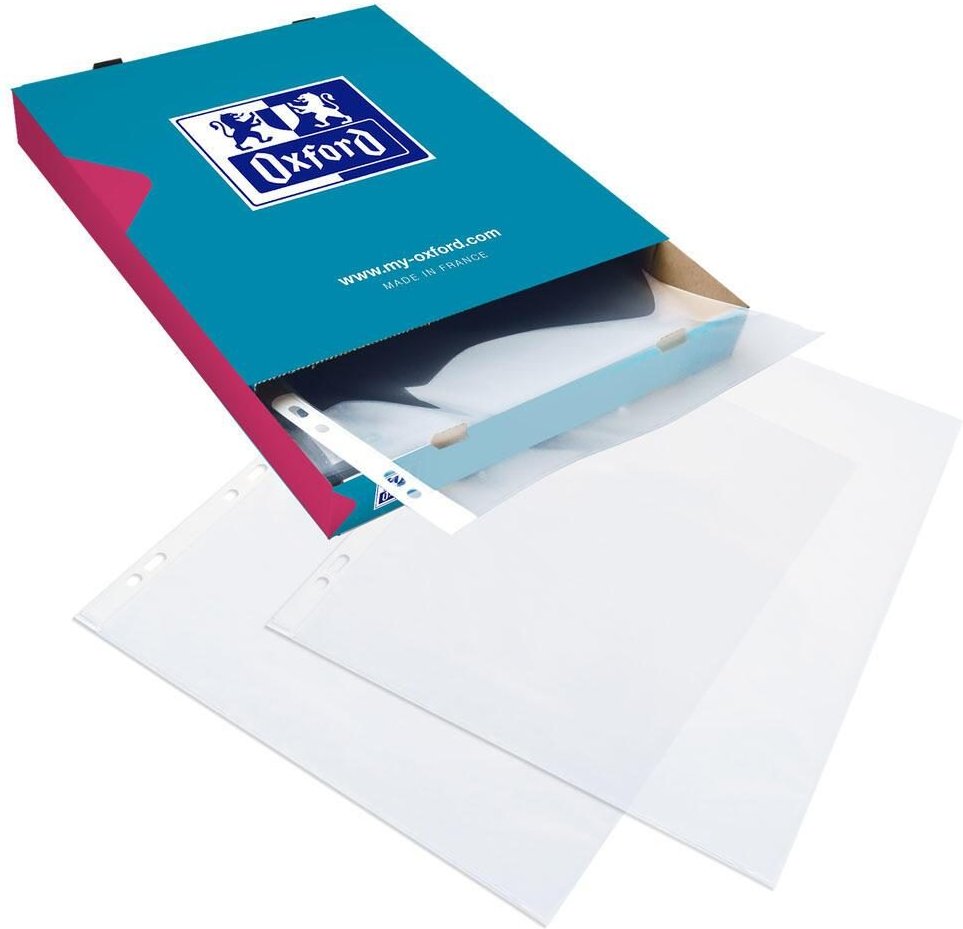 OXFORD Prospekthüllen DIN A4 0.09 mm glasklar