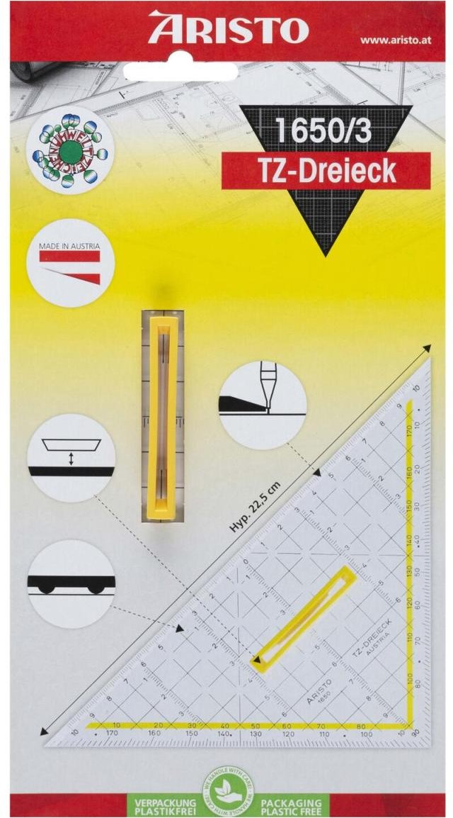 ARISTO Geometrie-Dreieck 22,5 cm