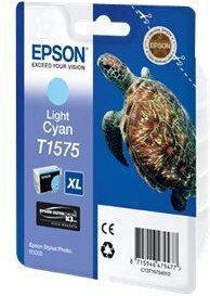 Epson Original T1575 Ultra Chrome K3 Druckerpatrone cyan hell 25ml (C13T15754010)