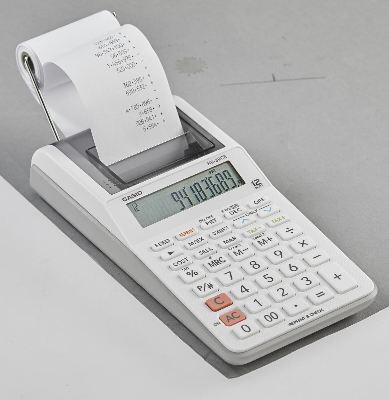 Thumbnail - CASIO Tischrechner druckend HR-8RCE-WE weiß