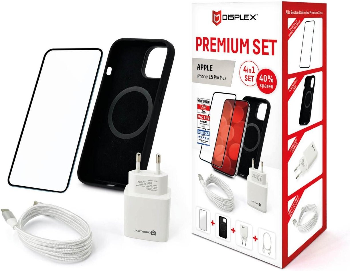 DISPLEX Premium-Starterset für Apple iPhone 15 Pro Max
