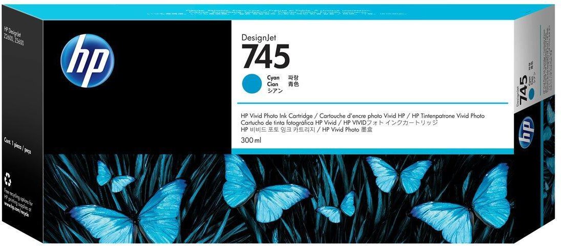 HP Original 745 Druckerpatrone - cyan (F9K03A)