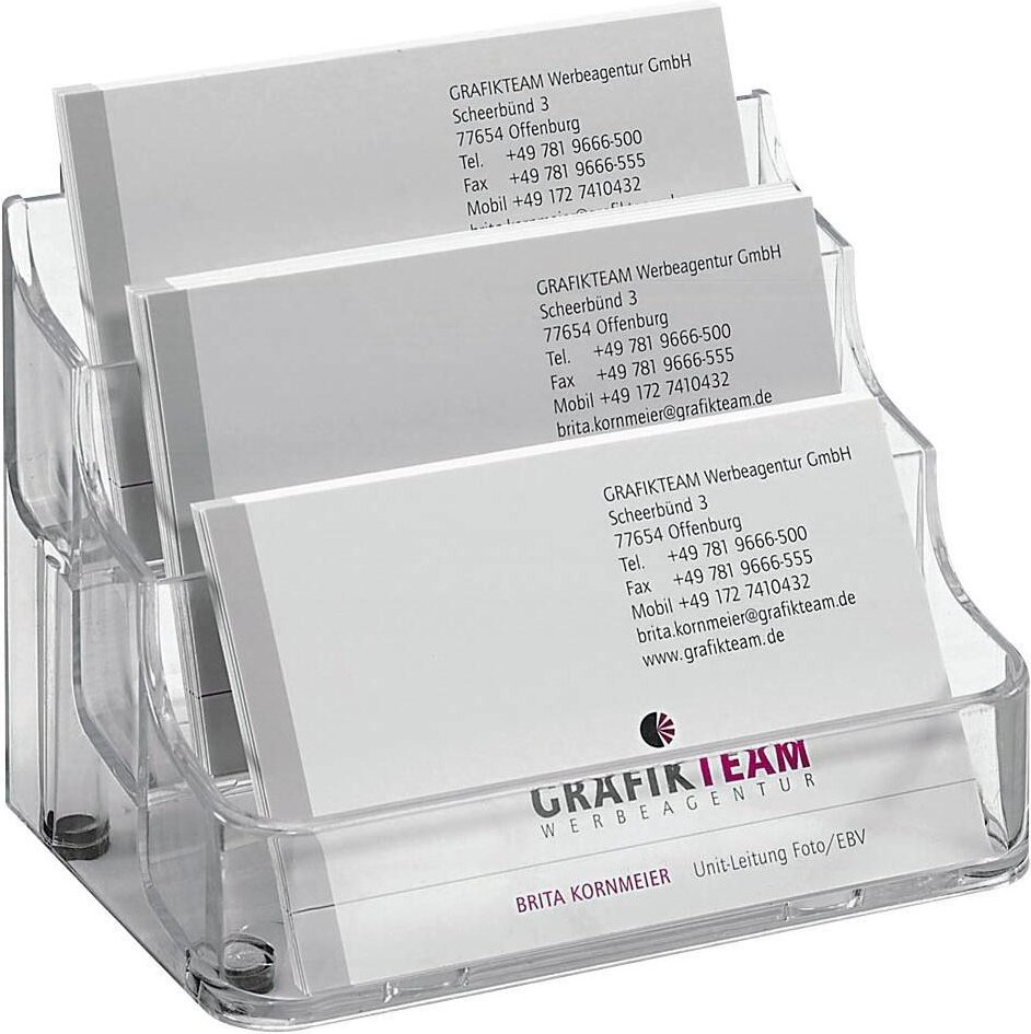 Thumbnail - sigel Visitenkartenhalter - glasklar