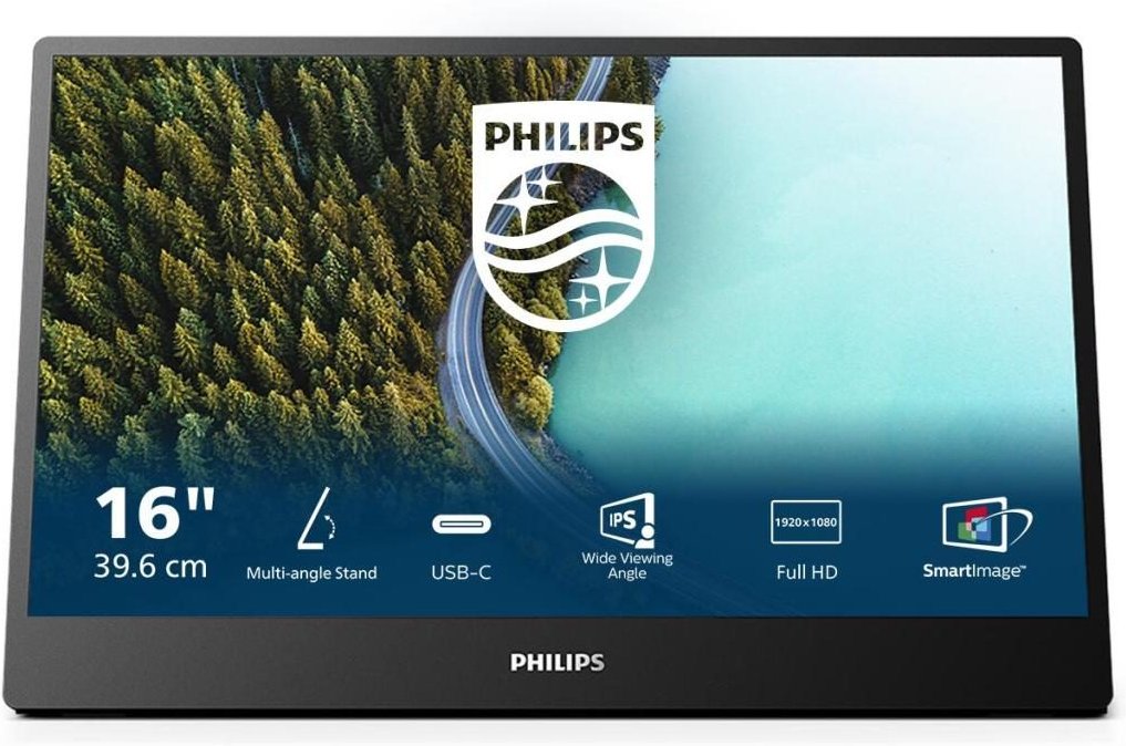 Thumbnail - Philips 16B1P3302 portabler Monitor 39.6 cm (15.6")