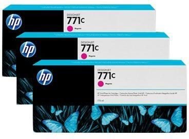 HP Original 771C Druckerpatrone 3x magenta 775ml (B6Y33A)