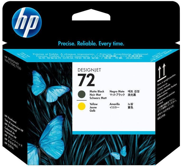 Thumbnail - HP Original 72 Druckkopf schwarz matt gelb 130ml (C9384A)