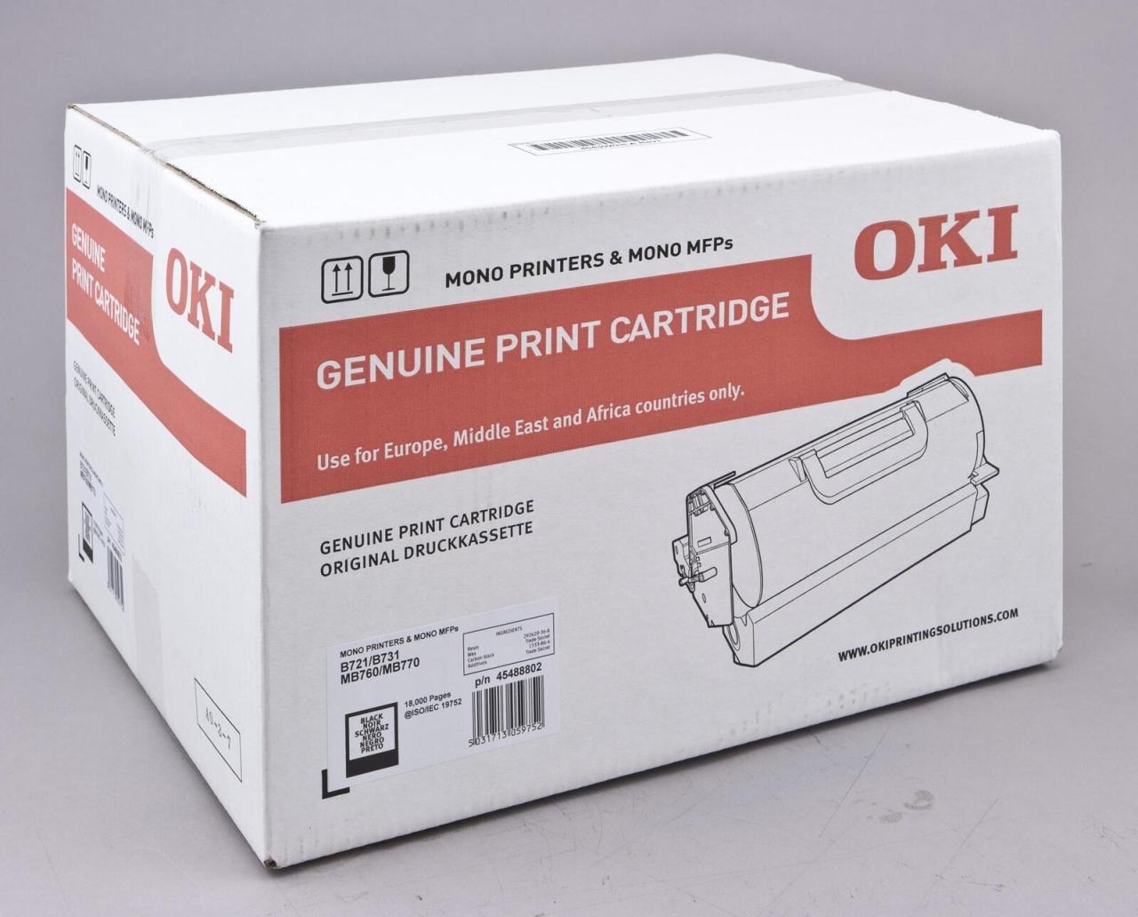OKI Original Toner schwarz 18.000 Seiten (45488802)