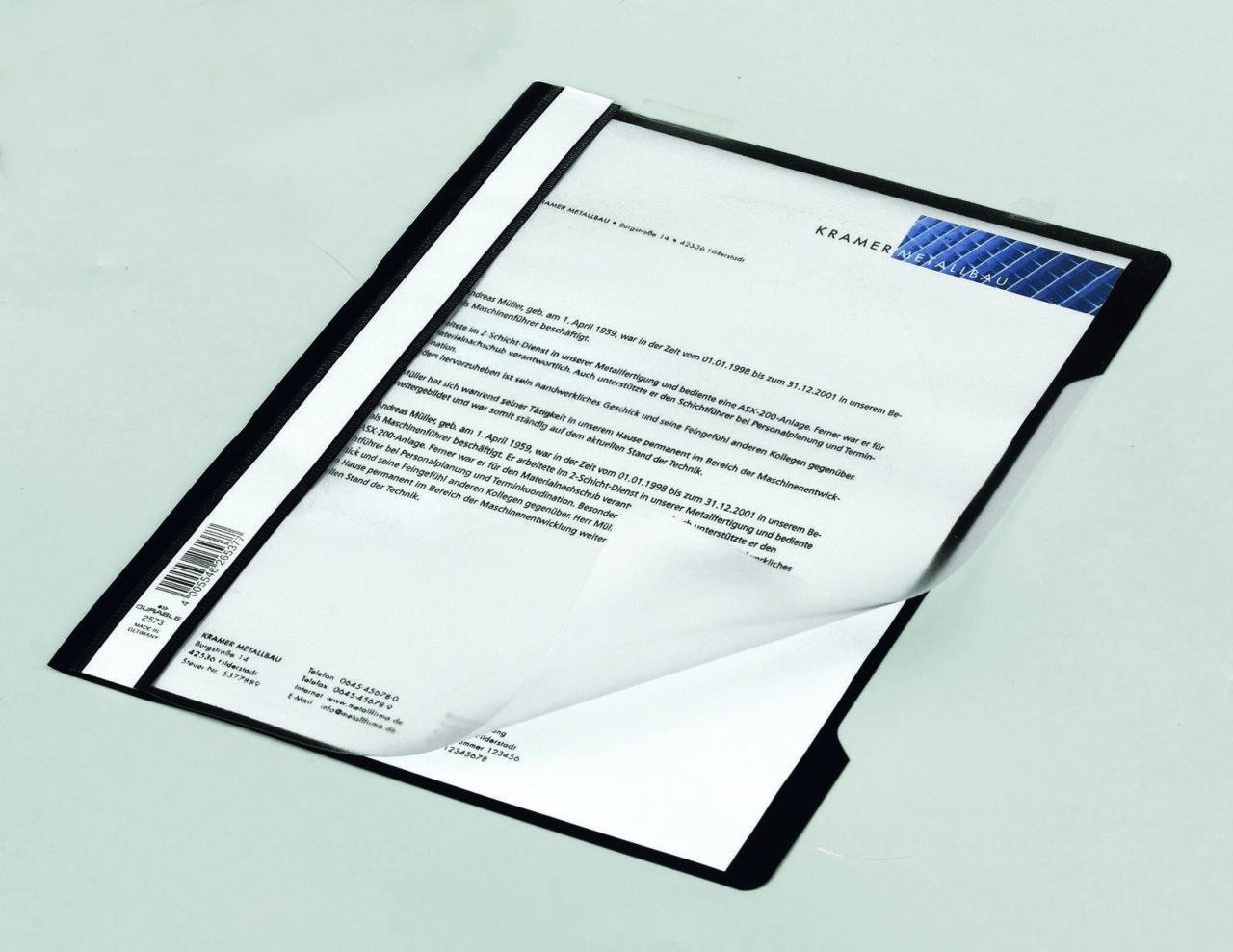 Thumbnail - DURABLE Schnellhefter DIN A4 Polypropylen (PP) schwarz