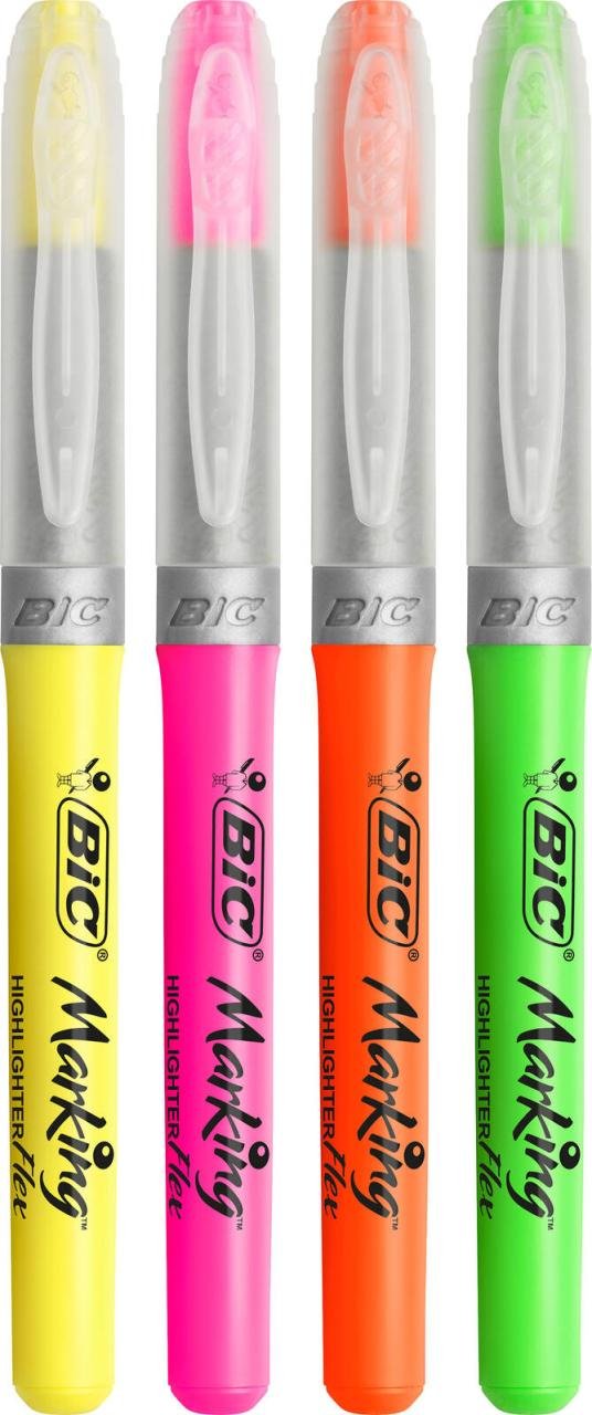 BIC® Highlighter Flex Textmarker Mehrfarbig