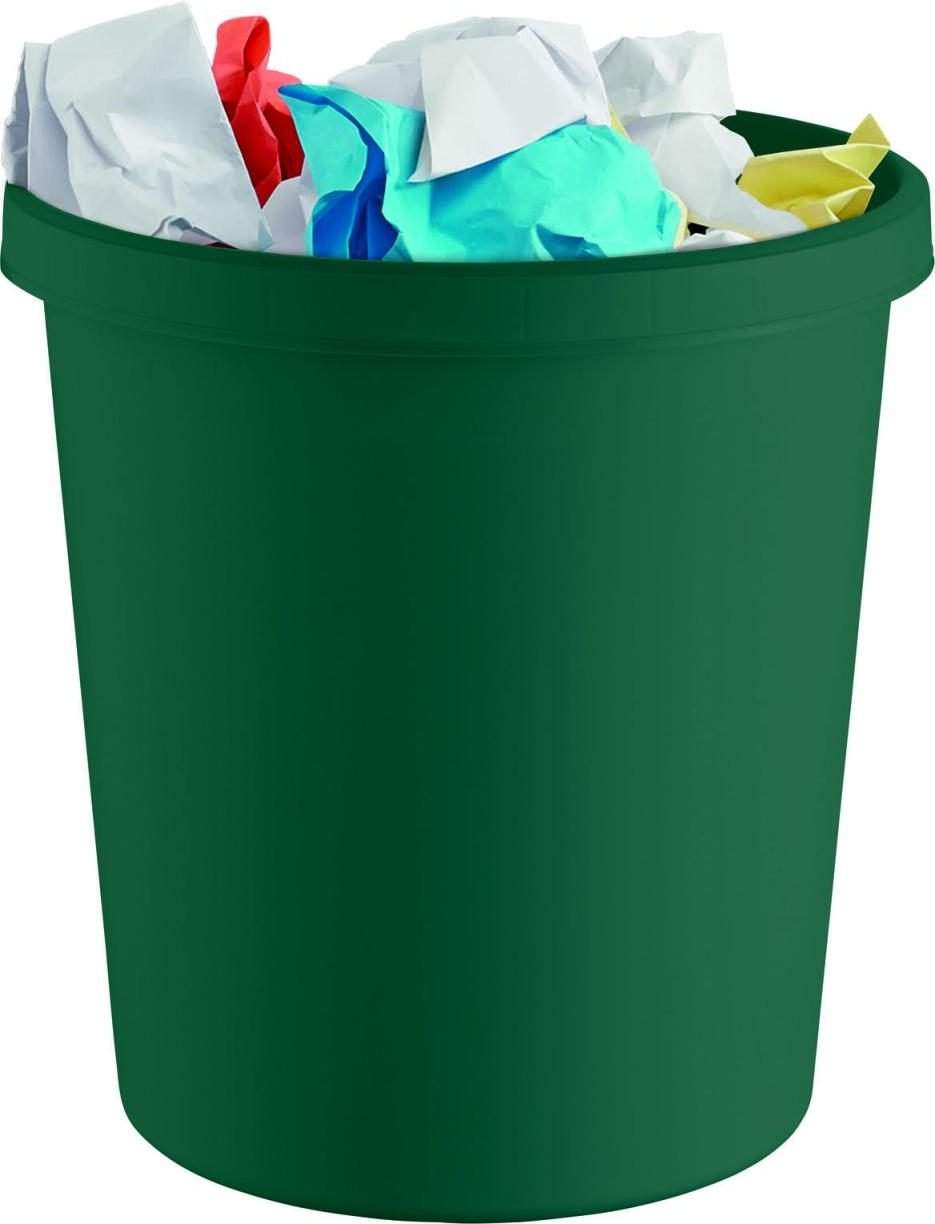 helit Papierkorb 18,0 l grün