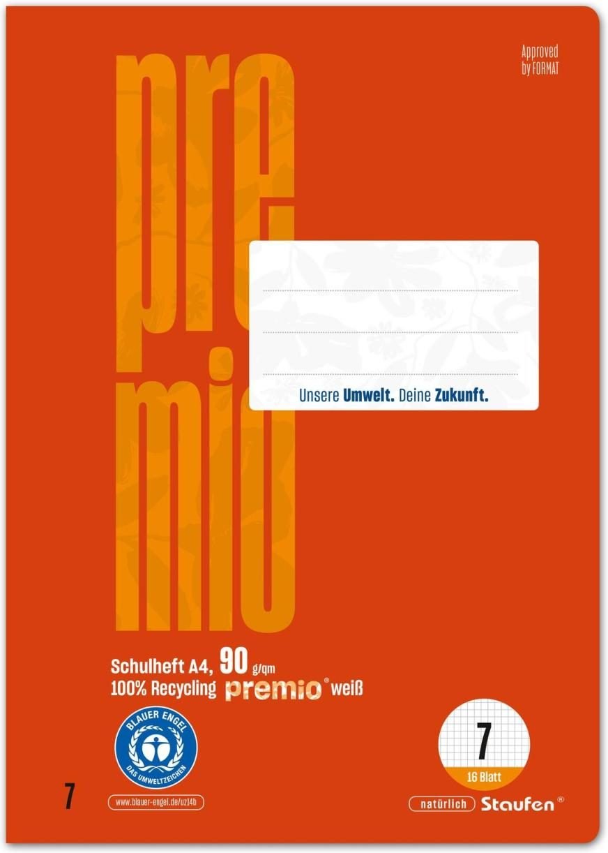 Thumbnail - Staufen® Schulheft kariert DIN A4 16 Blätter