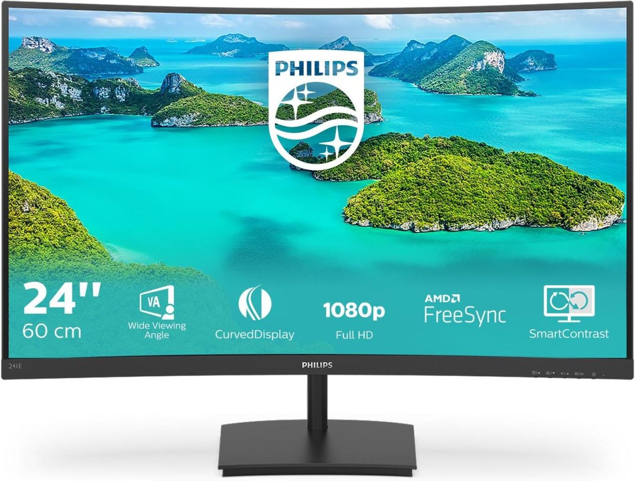 Thumbnail - Philips 241E1SCA Curved-Monitor 59,9 cm (23,6 Zoll)