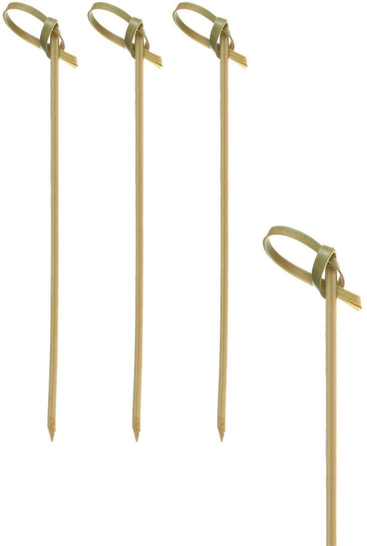 PAPSTAR Einweg-Fingerfood-Spieße pure Knoten braun