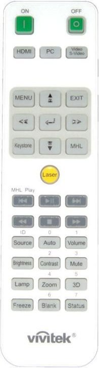 VIVITEK 5041846400, 5041846401 Original Fernbedienung