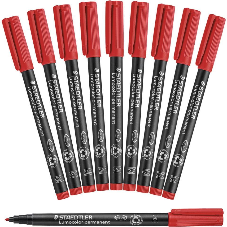 Thumbnail - STAEDTLER Lumocolor Folienstifte 1.0 mm Rot