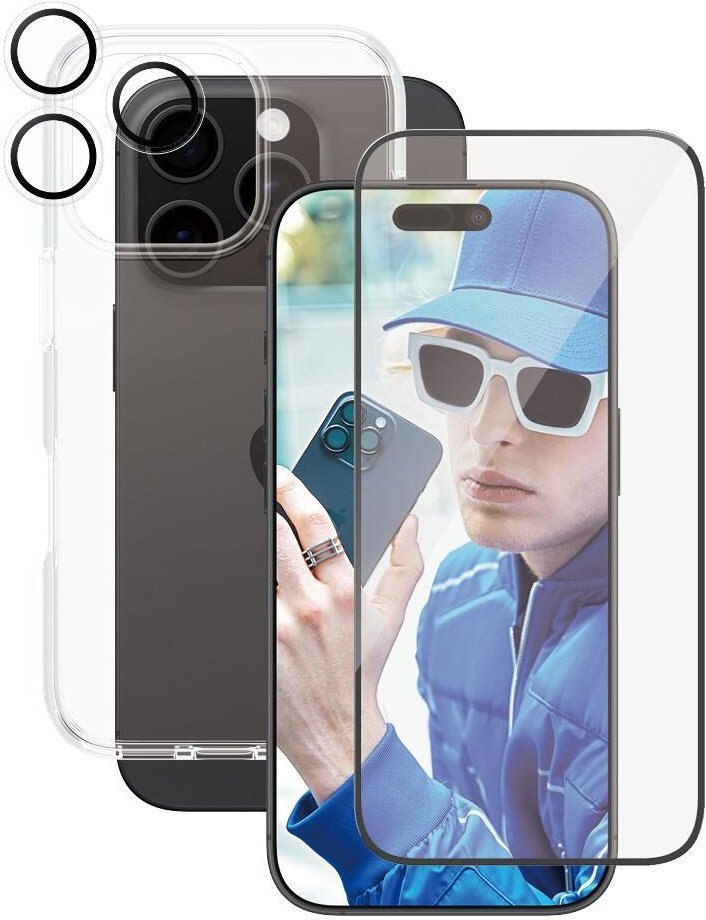 CARE by PanzerGlass® Flagship 3-in-1 Schutzset für iPhone 16 Pro