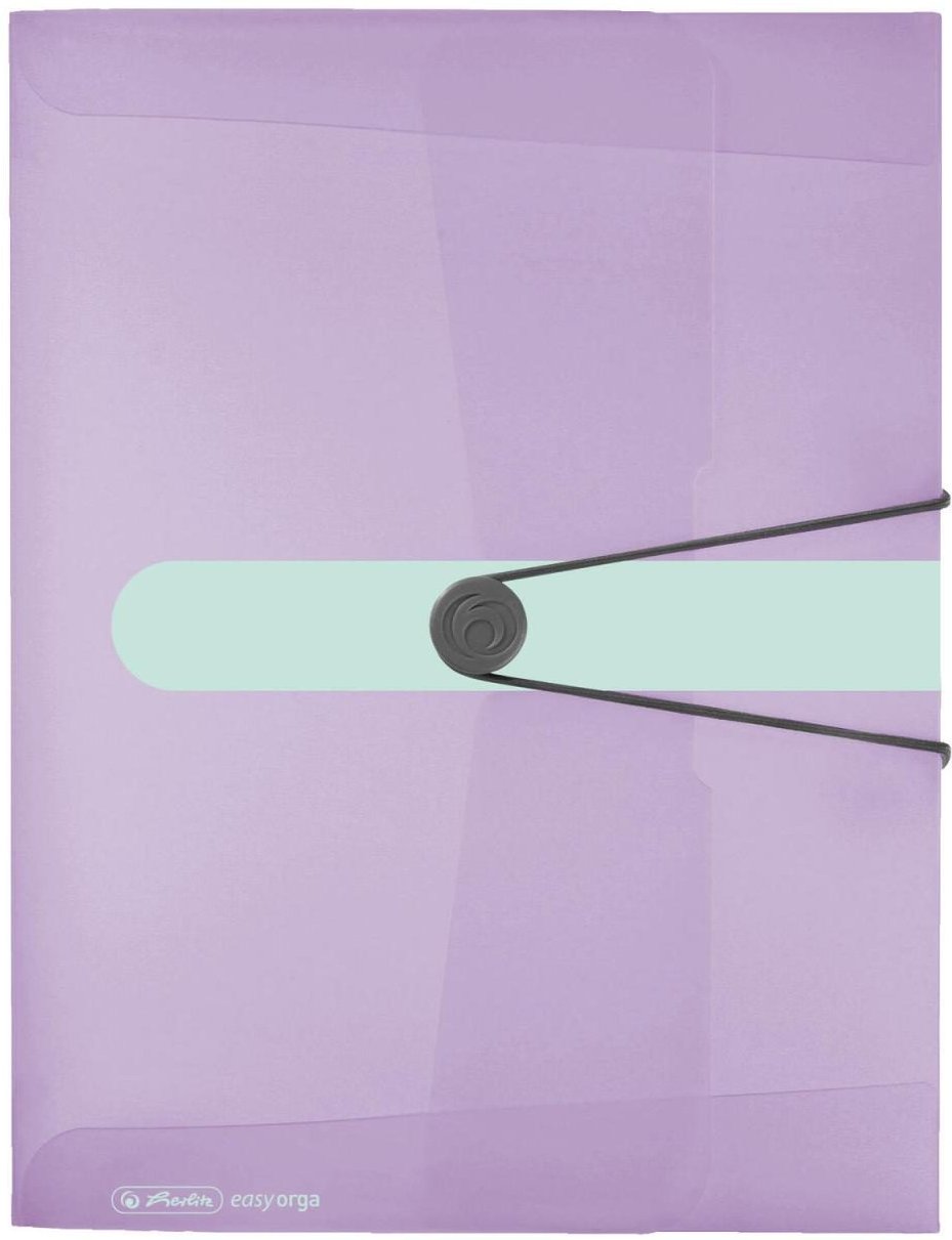 herlitz Heftbox 4 cm DIN A4 transparent flieder