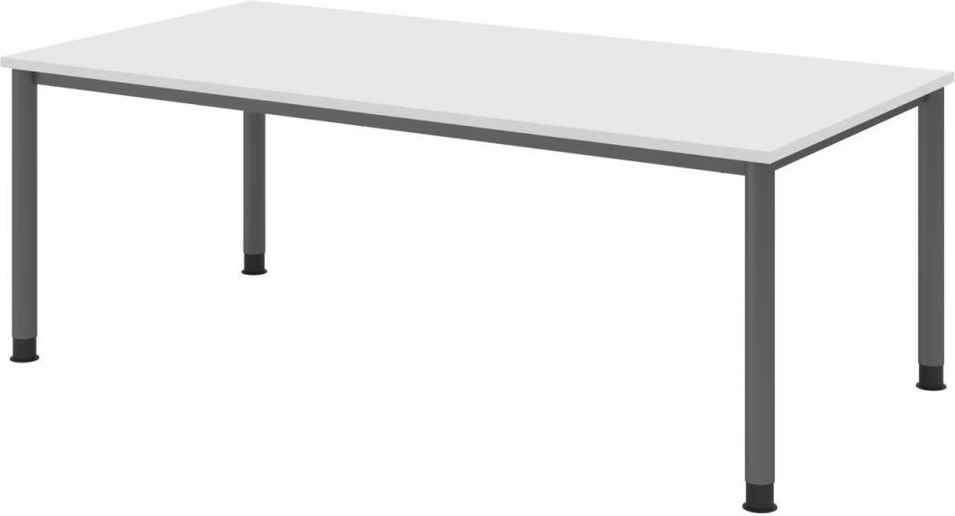 HAMMERBACHER höhenverstellbarer Schreibtisch VHS2E/W/G weiß