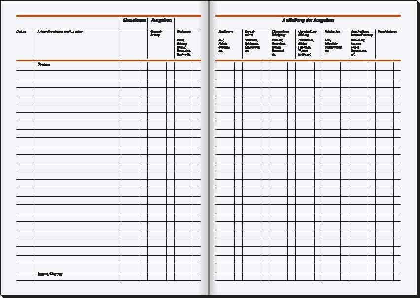 SIGEL Formularbuch Haushaltsbuch DIN A5 40 Seiten