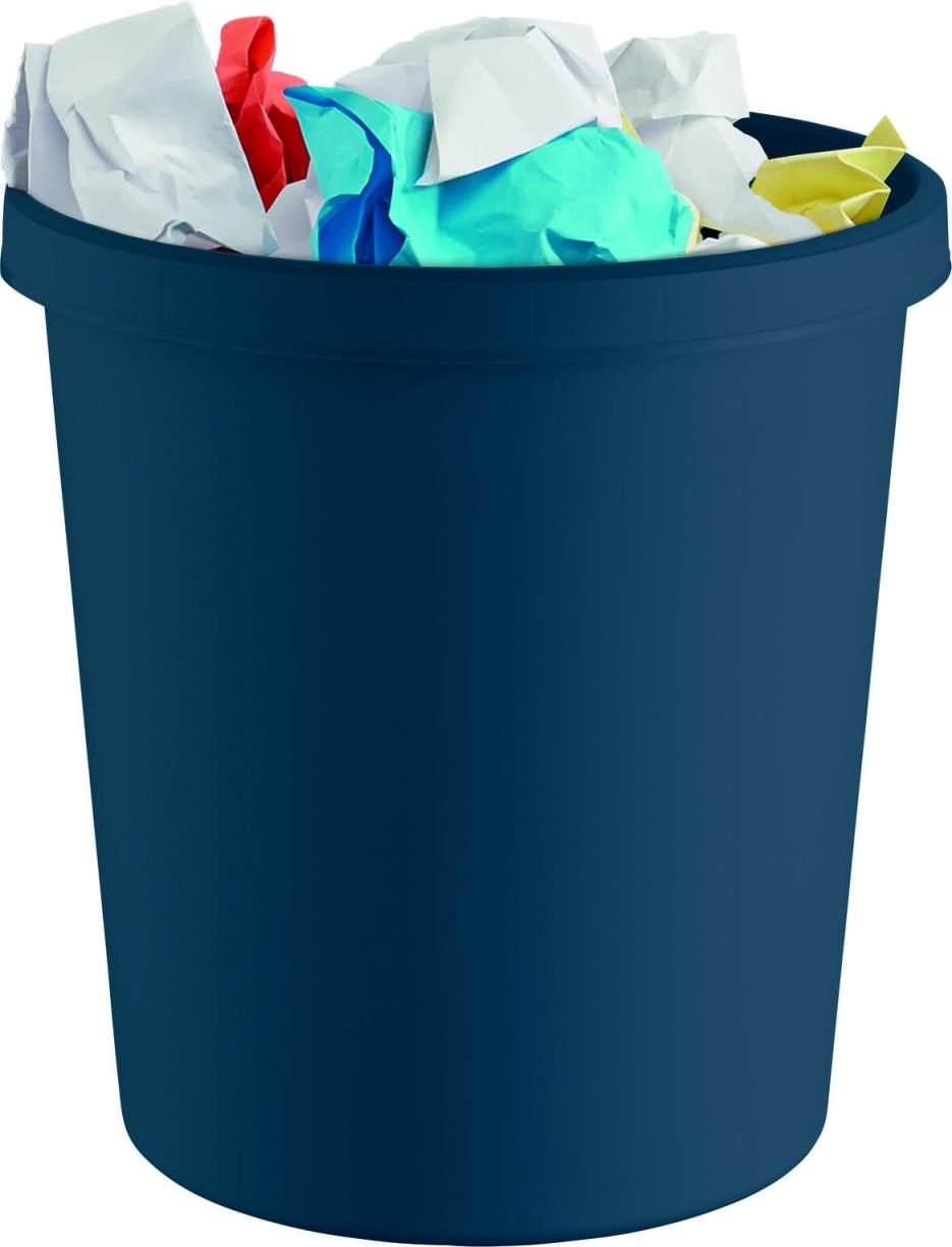 helit Papierkorb 18,0 l blau