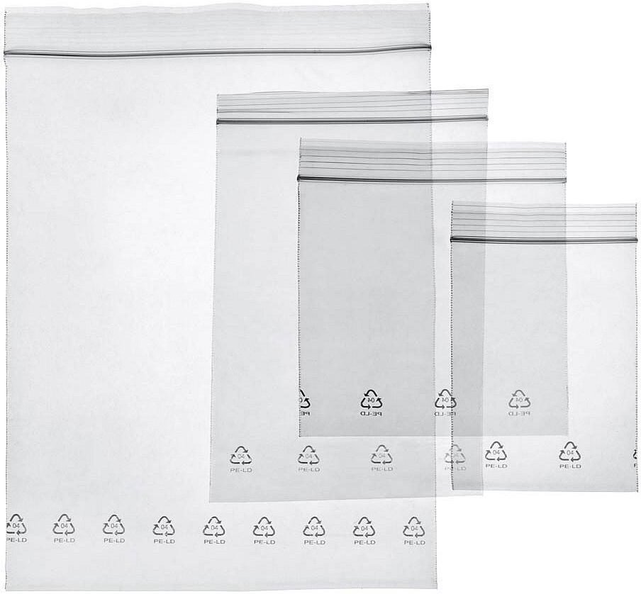 WIHEDÜ Druckverschlussbeutel-Set 7,0 - 16,0 x 10,0 - 22,0 cm