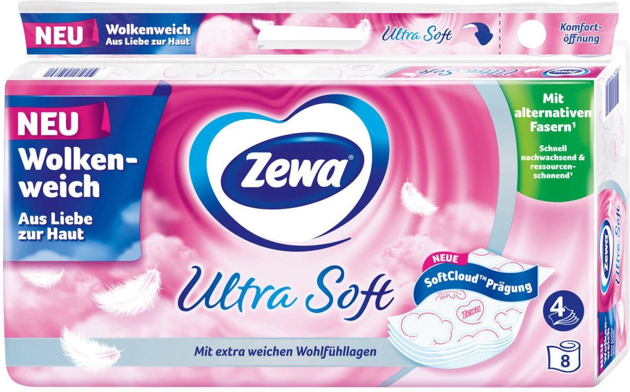 Zewa Toilettenpapier Ultra Soft 4-lagig