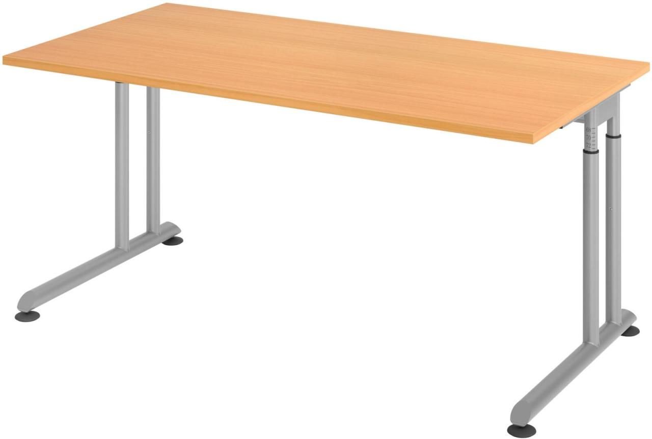 Thumbnail - HAMMERBACHER höhenverstellbarer Schreibtisch VZS16/6/S buche