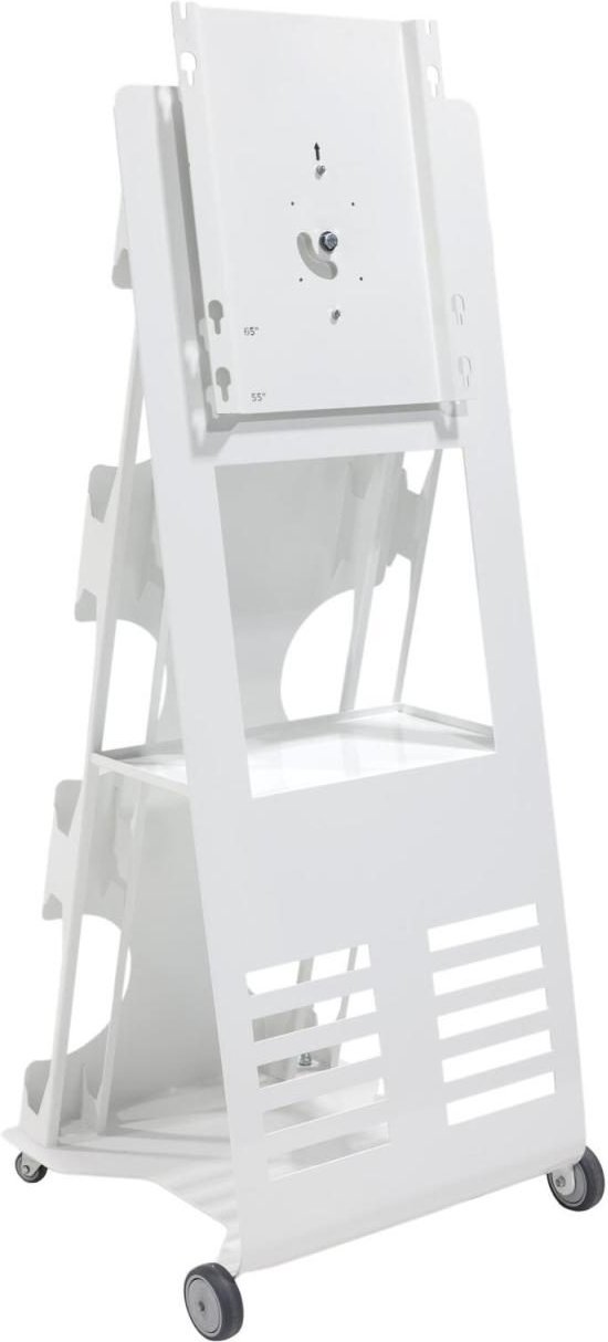 PeTa Meetingpoint für Flip Display rotierbarer Rollwagen