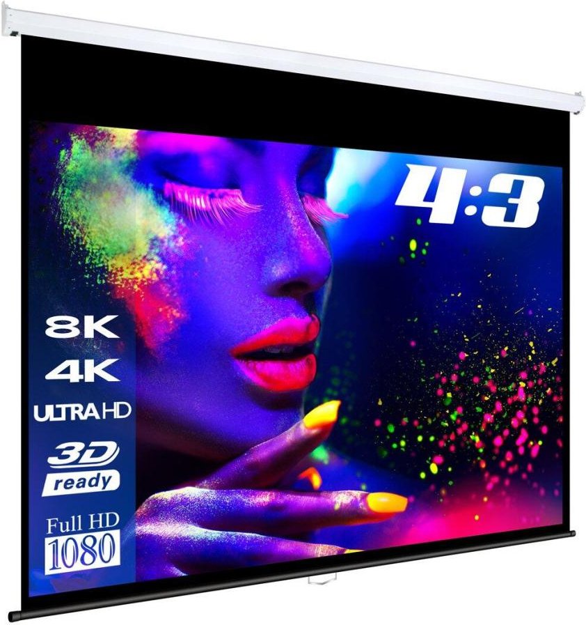 Thumbnail - eSmart Germany Rollo Leinwand MIROLO 187 x 140 cm (92") 4:3