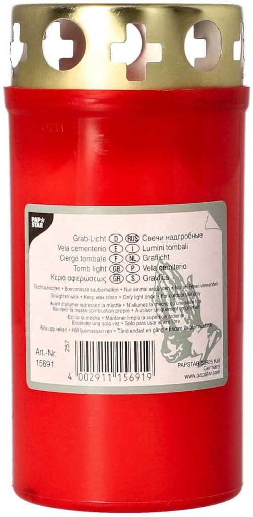 STARPAK Grablicht 12.5 cm rot