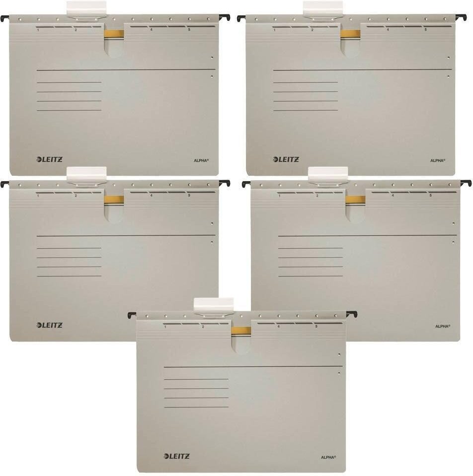 Thumbnail - LEITZ Hängehefter ALPHA 1984 grau - 5 Stück