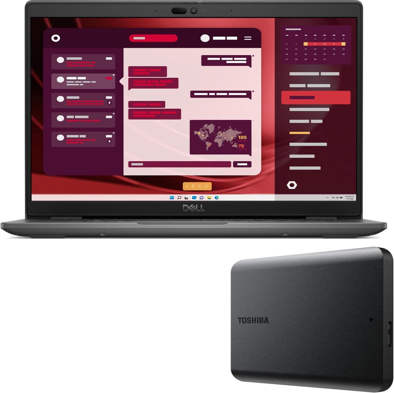 Dell Latitude 3550 Intel Core i5 i5-1335U Notebook 39,6 cm (15.6") + Toshiba Festplatte 4 TB