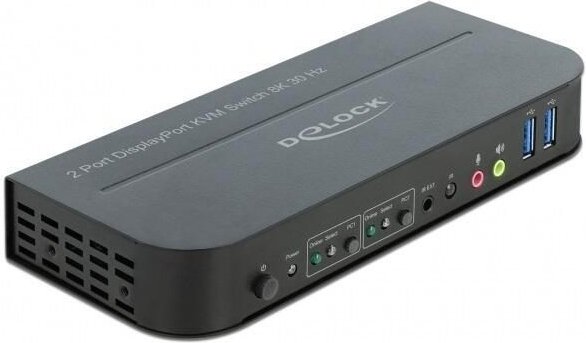 DeLOCK DisplayPort 1.4 KVM Switch mit USB 3.0 und Audio