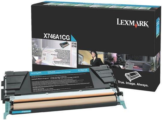 Lexmark Original Toner cyan 7.000 Seiten (X746A1CG) für X746de, X748de/dte