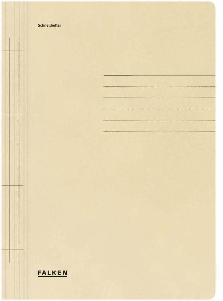 Thumbnail - FALKEN Schnellhefter DIN A4 Recycling-Karton chamois